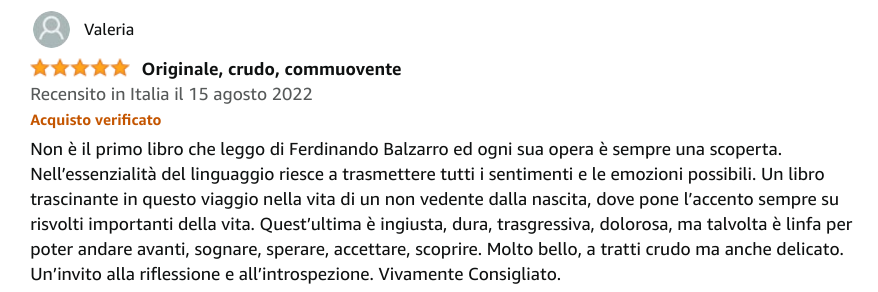 IO SONO TENEBRA: Romanzo Originale Crudo Commovente | Romanzo di Ferdinando Balzarro GAEditori In Libreria e negli Store Online